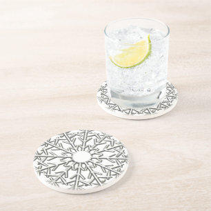Posavasos De Arenisca Copo de nieve complejo