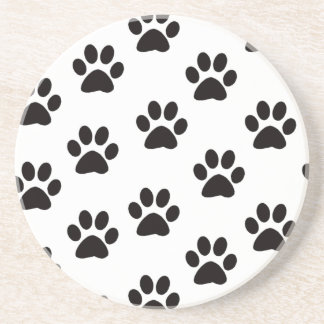 Posavasos De Arenisca Copos de impresión de imágenes de gato
