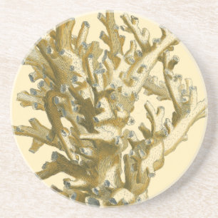 Posavasos De Arenisca Coral junto al mar