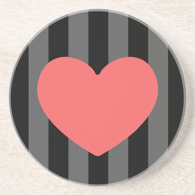 Posavasos De Arenisca Corazón (Frente)