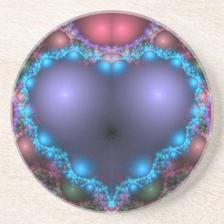 Posavasos De Arenisca Corazón azul