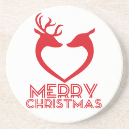 Posavasos De Arenisca Corazón del reno