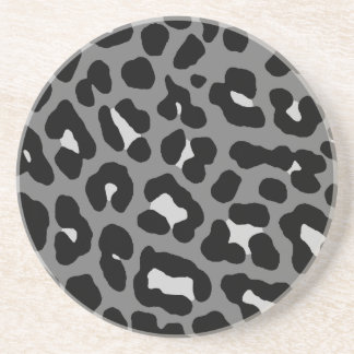 Posavasos De Arenisca Corey Tiger 80s Patrón de manchas de leopardo retr