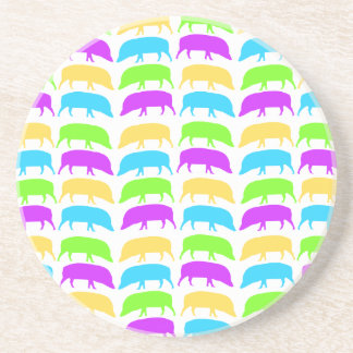 Posavasos De Arenisca Cortezas multicolores amarillo verde morado azul c