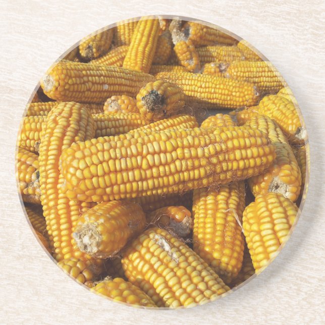 Posavasos De Arenisca Cosecha de maíz (Frente)