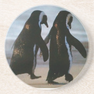 POSAVASOS DE ARENISCA COSTA DE ASOCIADOS PENGUINOS