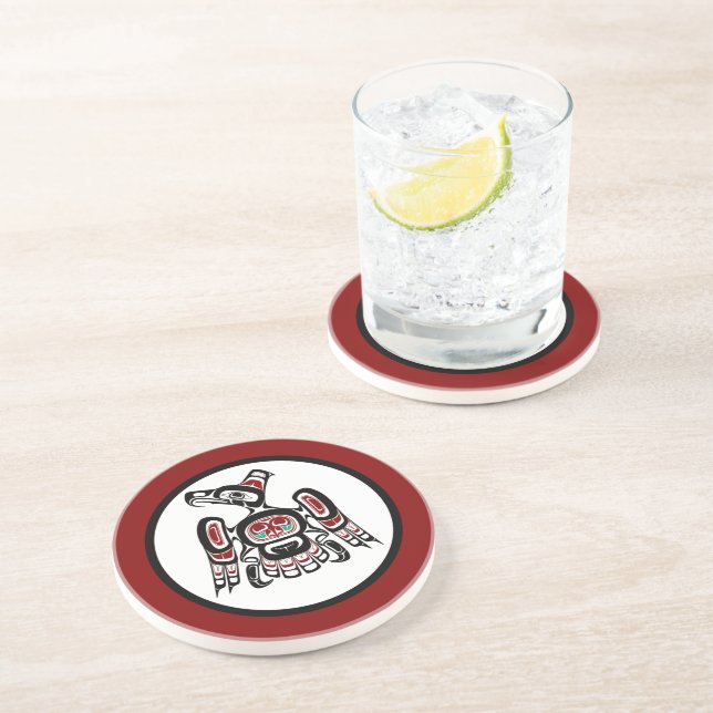 Posavasos De Arenisca Costa del Pacífico Noroeste, Kaigani Thunderbird (Lado)