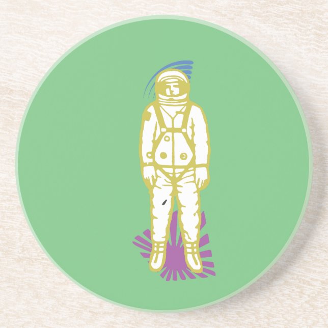 Posavasos De Arenisca Costadora Espacial (Frente)