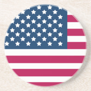POSAVASOS DE ARENISCA COSTAS DE BEBIDA PATRIÓTICAS - TIENDA DE DISEÑADOR