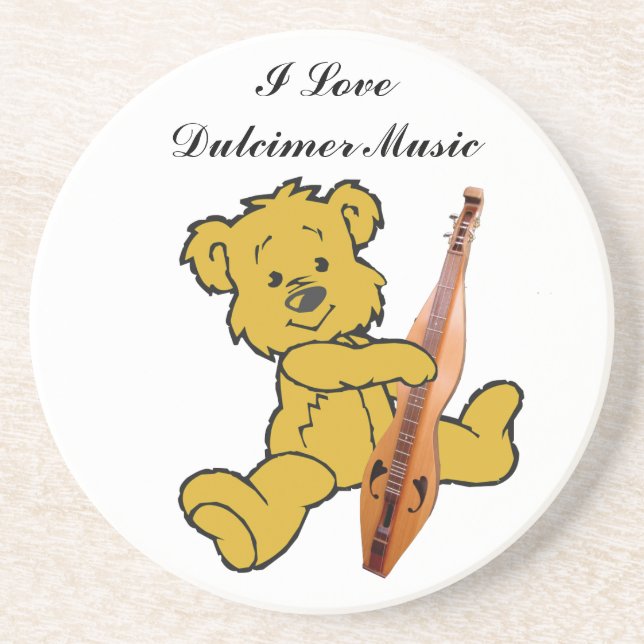 POSAVASOS DE ARENISCA COSTERA DE OSO DULCIMER (Frente)