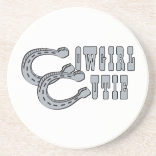 Posavasos De Arenisca Cowgirl Cutie