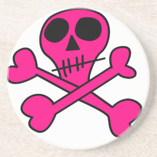 Posavasos De Arenisca cráneo rosa
