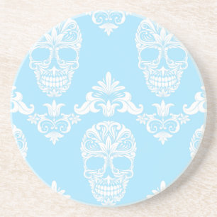 Posavasos De Arenisca cráneos victorianos azules