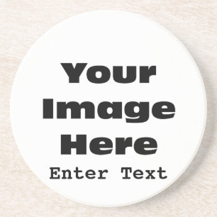 Posavasos De Arenisca Cree su propia plantilla del regalo