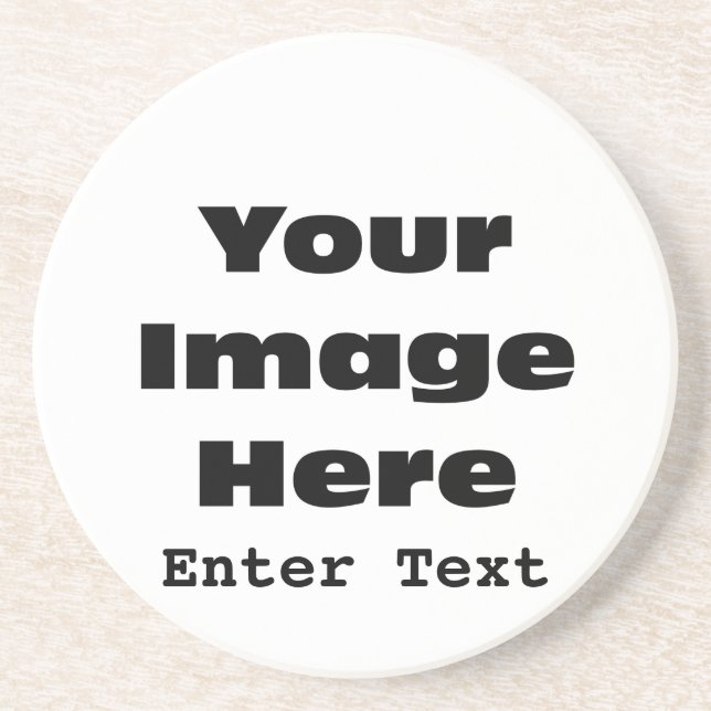 Posavasos De Arenisca Cree su propia plantilla del regalo (Frente)