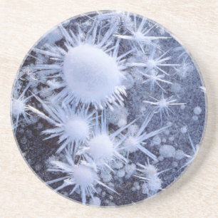 Posavasos De Arenisca Cristales de hielo en la Sierra