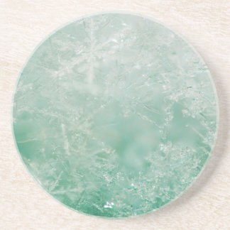 Posavasos De Arenisca Cristales del copo de nieve