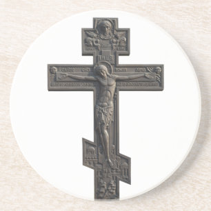 Posavasos De Arenisca Cruz ortodoxa rusa