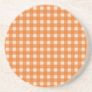Posavasos De Arenisca cuadros de país de color naranja