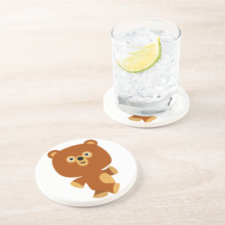Posavasos De Arenisca Cubierta asertiva Personalizado de oso