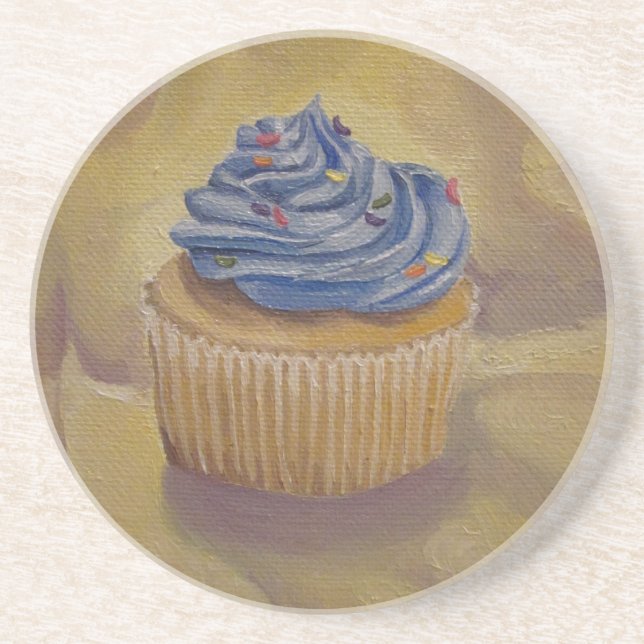 Posavasos De Arenisca Cubierta de pintura (Frente)