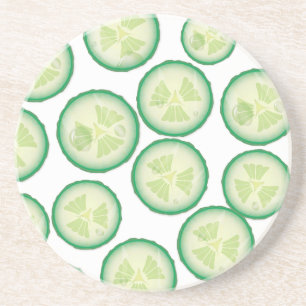 Posavasos De Arenisca Cucumber Slice