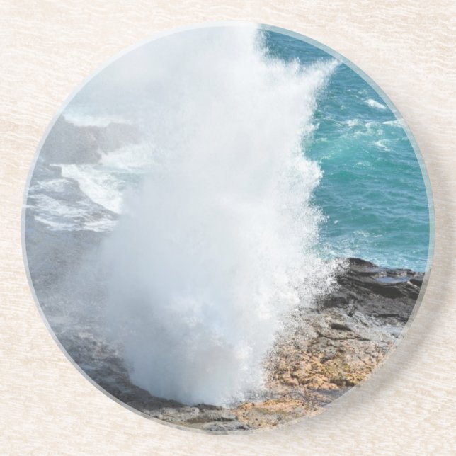 Posavasos De Arenisca Cuerno de deletreo en Kauai, Hawái (Frente)