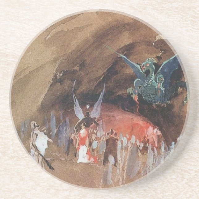 Posavasos De Arenisca Cueva de Dragones Ryabushkin (Frente)