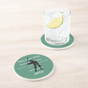 Posavasos De Arenisca Cueva de Hombre Personalizada con Agujero en Uno L