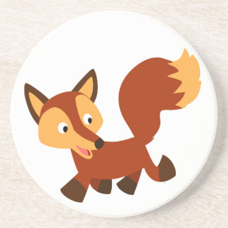 Posavasos De Arenisca Curte Happy Personalizado Fox Coaster