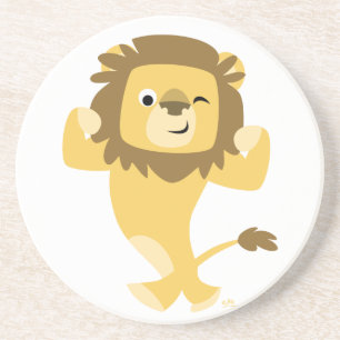 Posavasos De Arenisca Cute fuerte Personalizado Lion Coaster