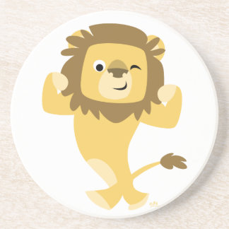 Posavasos De Arenisca Cute fuerte Personalizado Lion Coaster