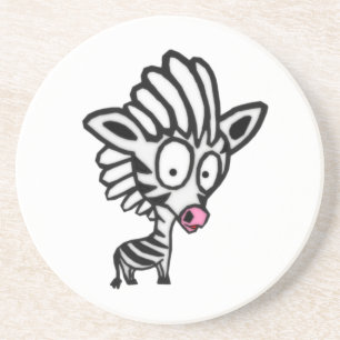 Posavasos De Arenisca Cute Personalizado Zebra