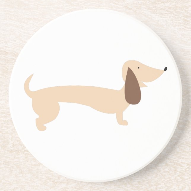 Posavasos De Arenisca Dachshund (Frente)