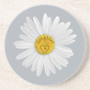 Posavasos De Arenisca Daisy Flower For Daughter Art Personalizar Backgro