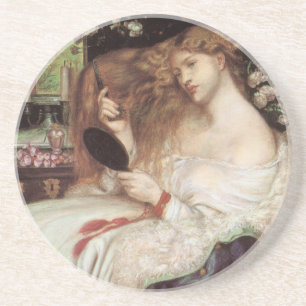 Posavasos De Arenisca Dama Lilith de Rossetti, Retrato Victoriano Antigu