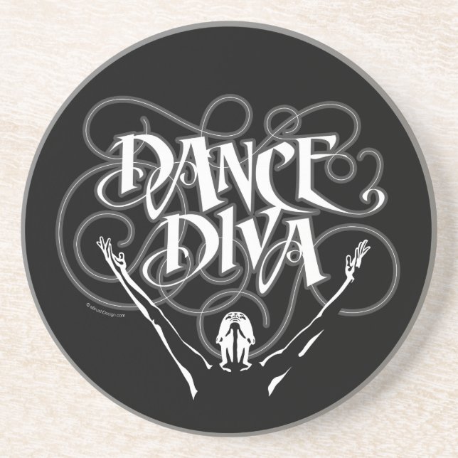 Posavasos De Arenisca Dance Diva (Frente)