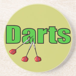 Posavasos De Arenisca Dardos con 3 dardos