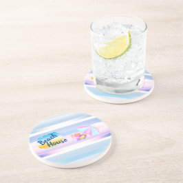 Posavasos de arenisca de Casa de Playa Azul y Rosa