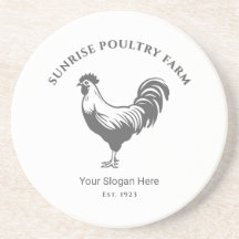 Posavasos de arenisca de granja de pollos