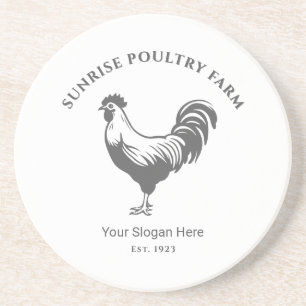 Posavasos de arenisca de granja de pollos