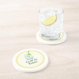 Posavasos de arenisca de lujo Golf Is Tonic