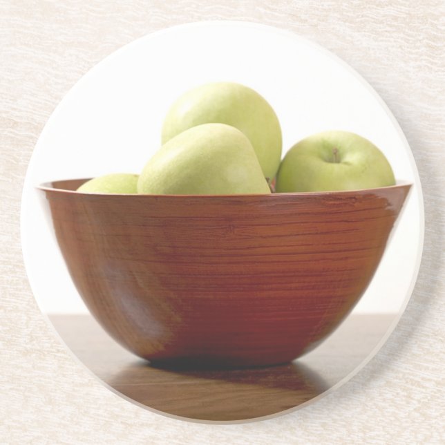 Posavasos de arenisca de tazón de manzanas (Frente)