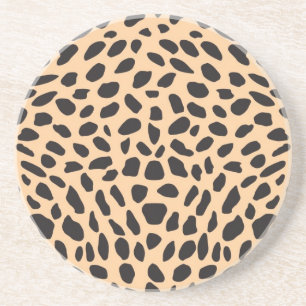 Posavasos De Arenisca Decoración del guepardo de la piel