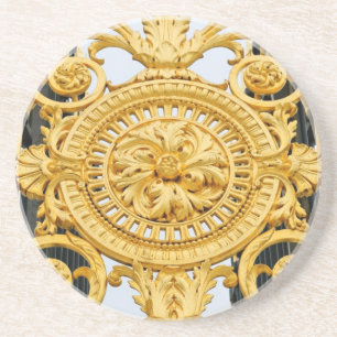 Posavasos De Arenisca Decoración dorada en París