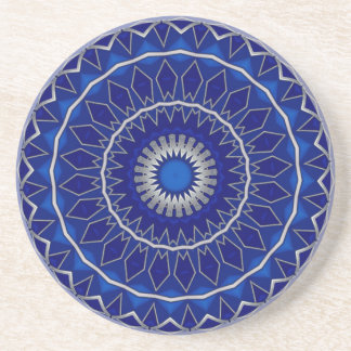 Posavasos de arenisca decorativa azul