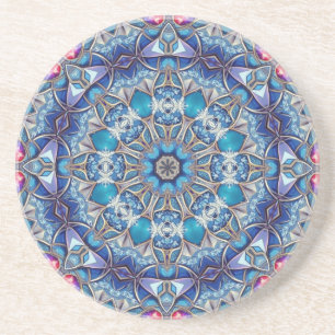 Posavasos de arenisca decorativa azul
