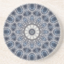 Posavasos de arenisca decorativa azul