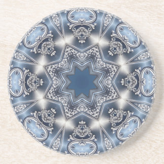 Posavasos de arenisca decorativa azul