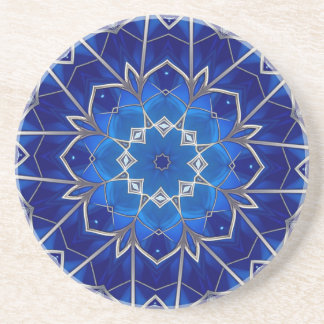 Posavasos de arenisca decorativa azul